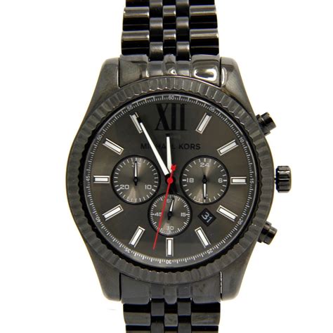 michael kors mk 8320|Michael Kors All Black Large Lexington Chronogra.